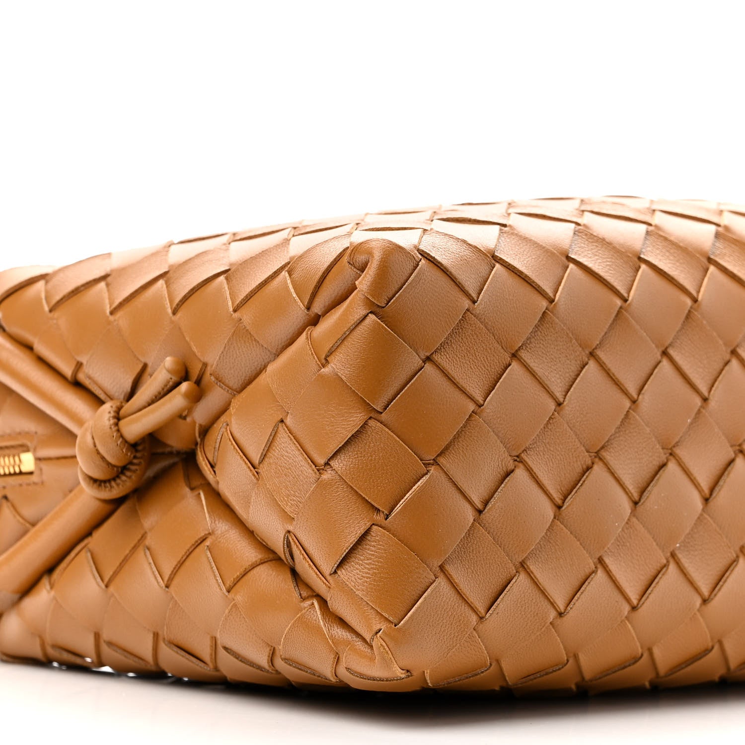 Bottega Veneta Nappa Intrecciato Small Loop Camera Bag Camel 8 of 9