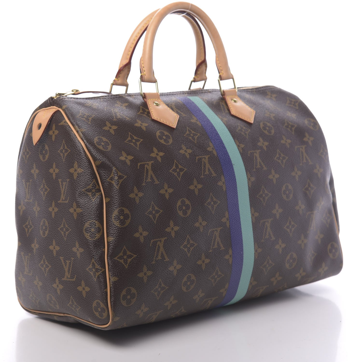 Louis Vuitton Monogram My LV Heritage Speedy 35 Vert Clair Violet 3 of 10