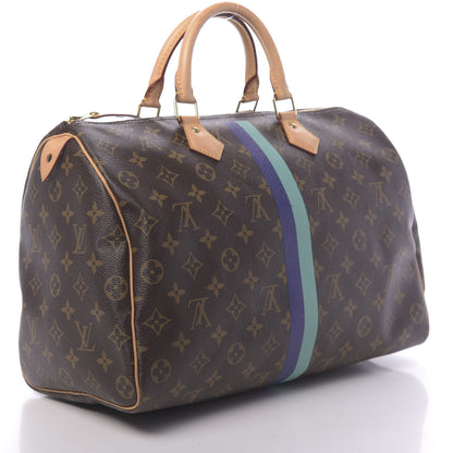 Louis Vuitton Monogram My LV Heritage Speedy 35 Vert Clair Violet 3 of 10