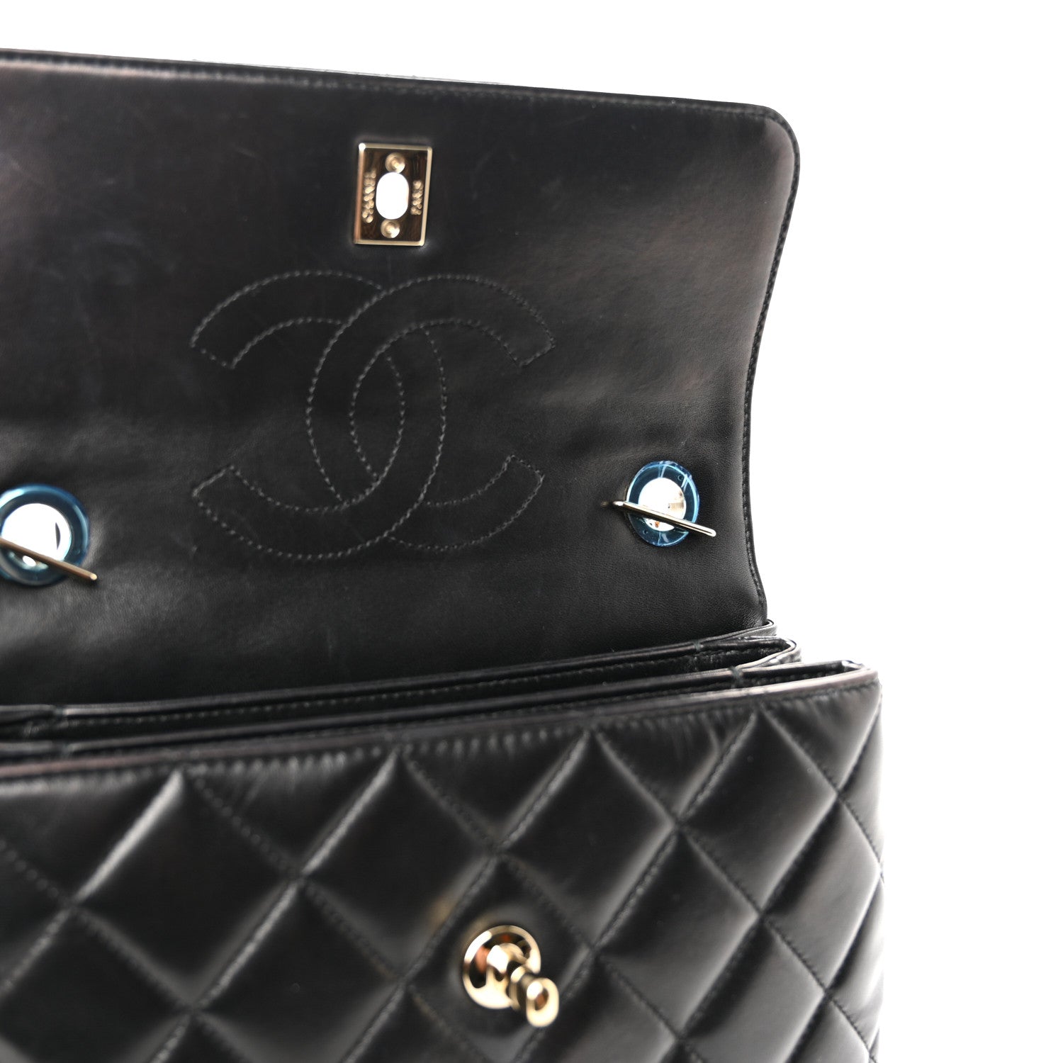 Chanel Lambskin Quilted Small Trendy CC Dual Handle Flap Bag Black 11 of 12