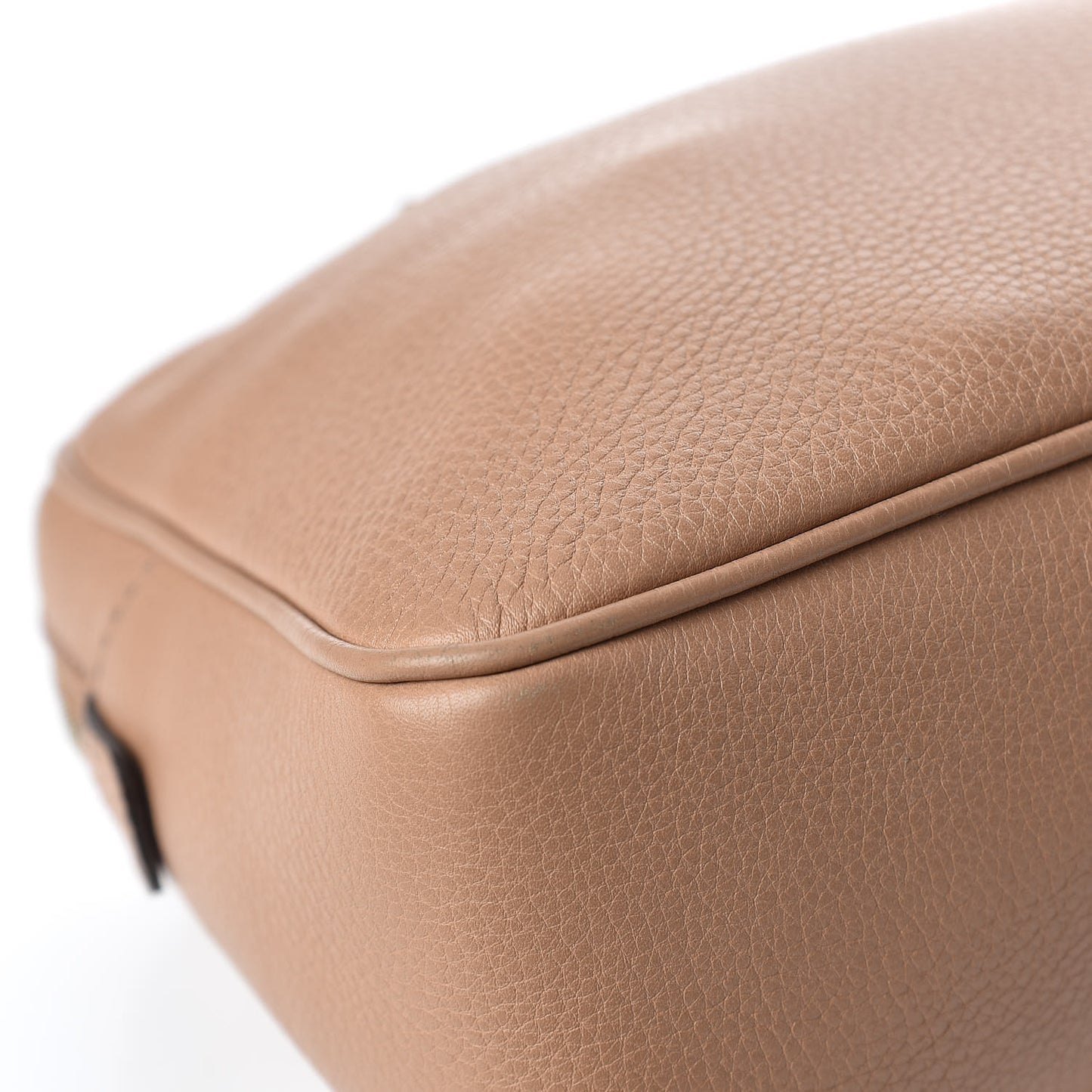Pebbled Calfskin Small Soho Bowler Camelia