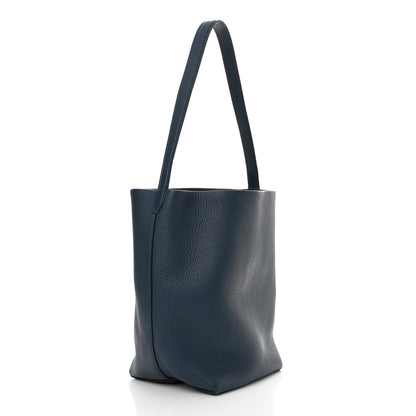 The Row Grained Calfskin Medium N/S Park Tote Bluestone 3 of 13