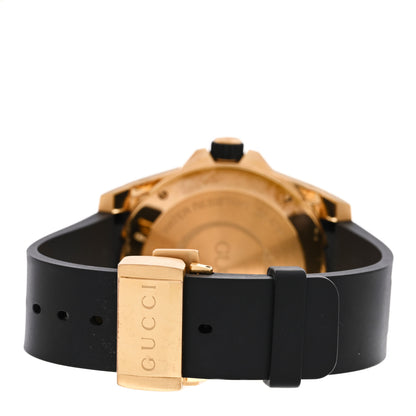 Gucci Stainless Steel Rubber 45mm Dive Snake Quartz Watch Black 3 of 4