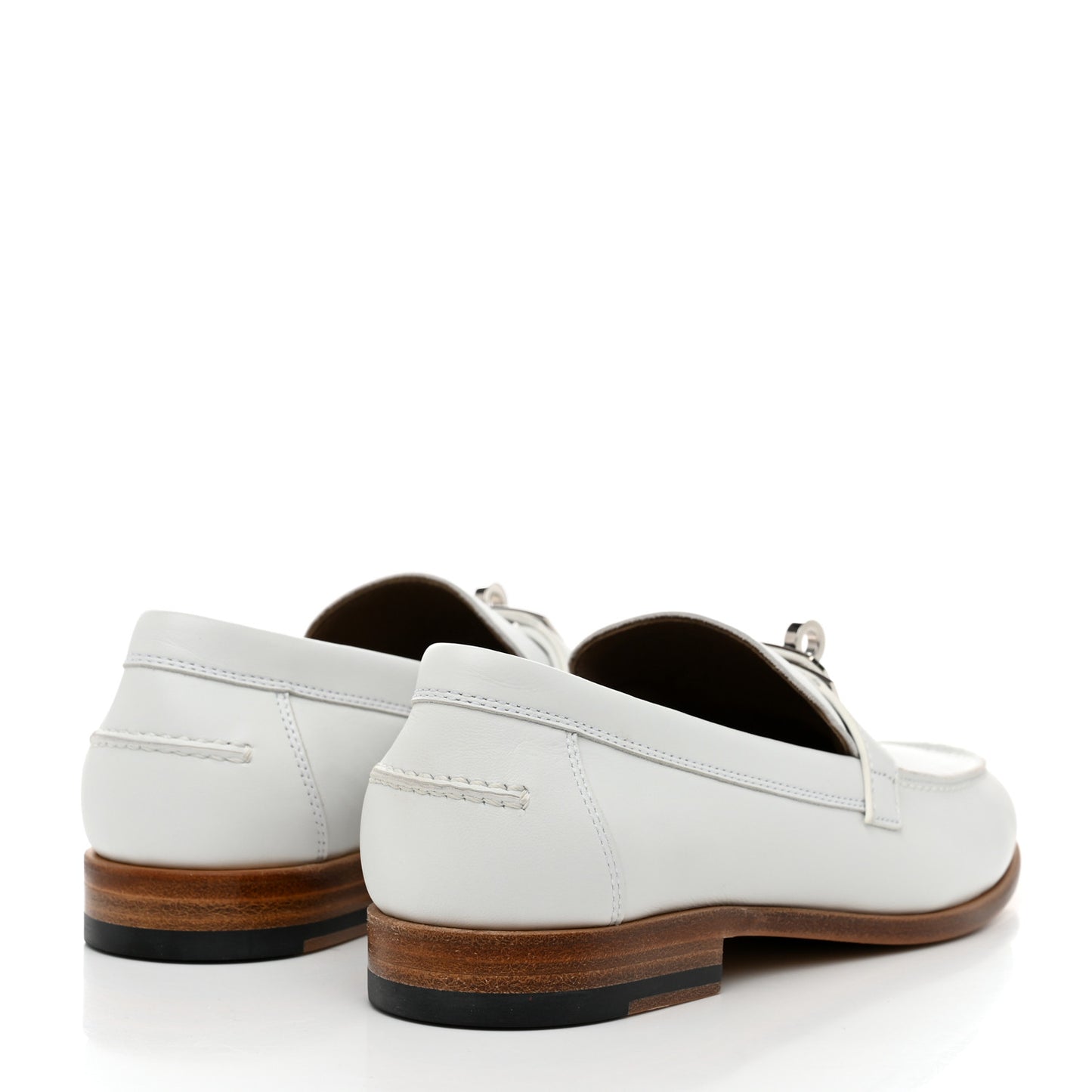 Calfskin Womens Destin Loafer 36 White