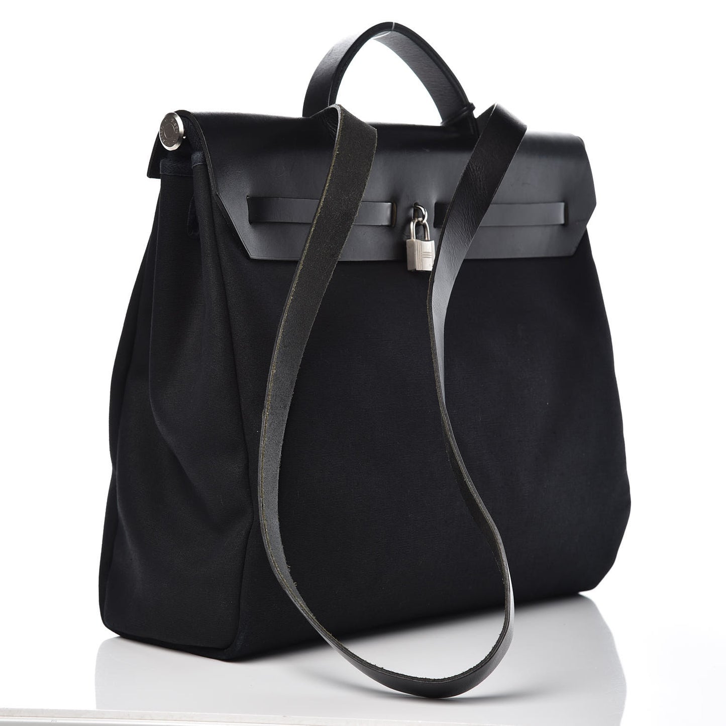 Toile Vache Calfskin Herbag 40 GM Black