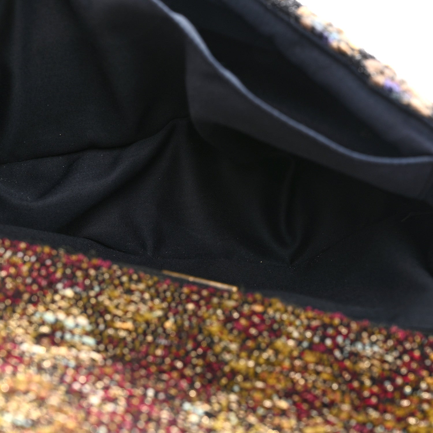 Chanel Tweed Crystal Embellished Paris Byzance Reissue 2.55 Classic 227 Flap Black Multicolor 5 of 10