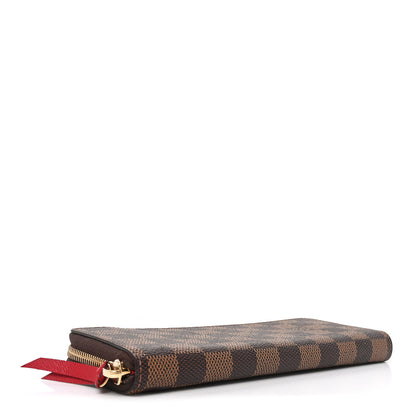 Louis Vuitton Damier Ebene Clemence Wallet Cherry 4 of 7