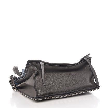 Prada Glace Calf Studded Etiquette Flap Marmo Astrale 5 of 10