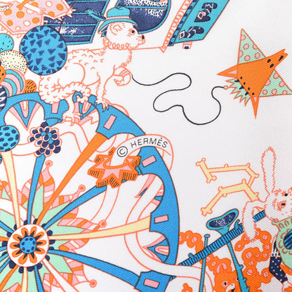 Hermes Silk La Folle Parade Scarf 90 3 of 4