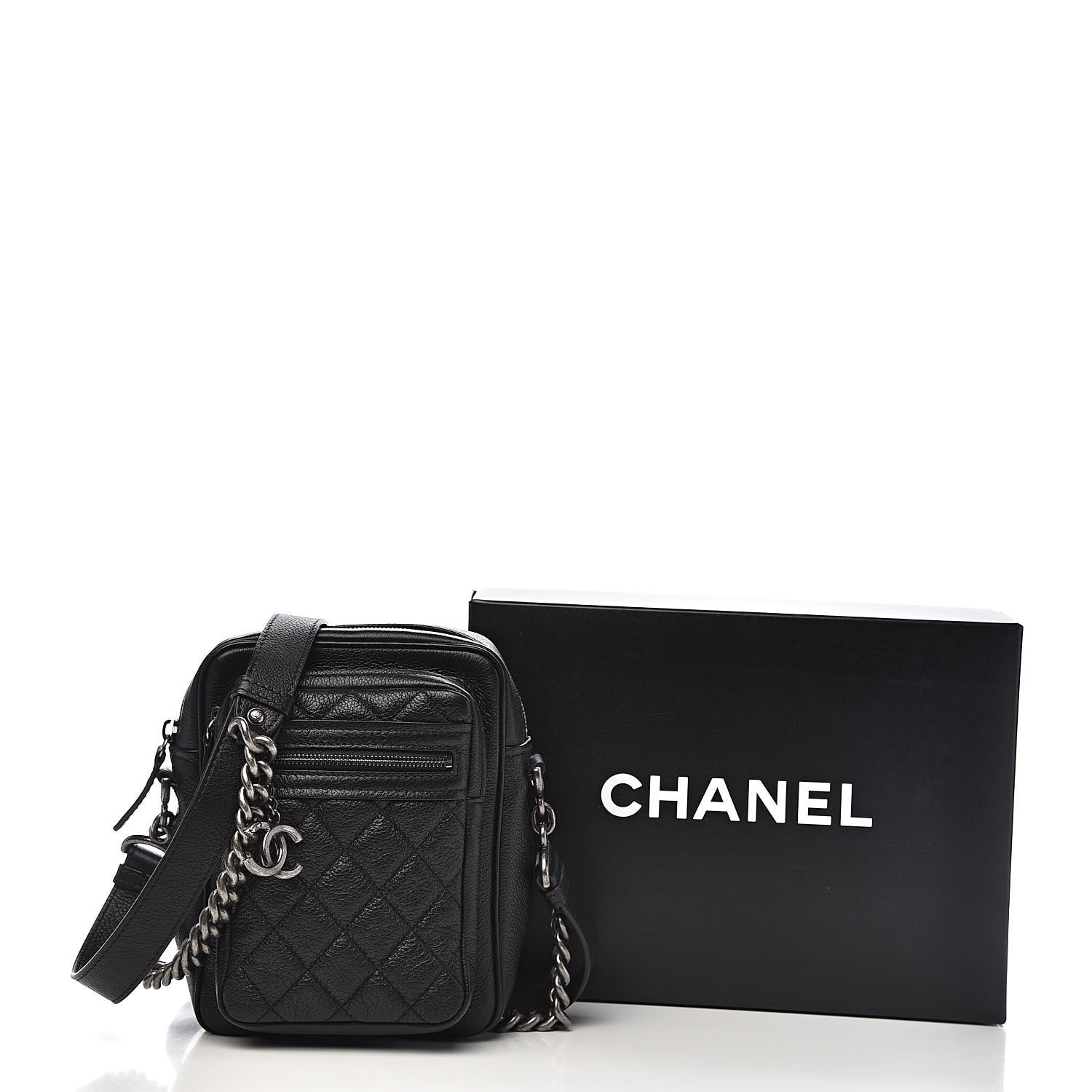 Chanel Calfskin Camera Case Black 11 of 11
