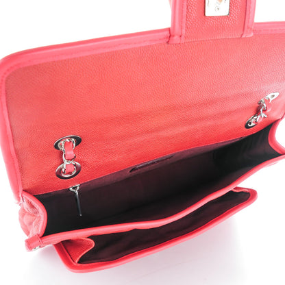 Chanel Caviar Quilted Medium French Riviera Flap Red 5 of 8