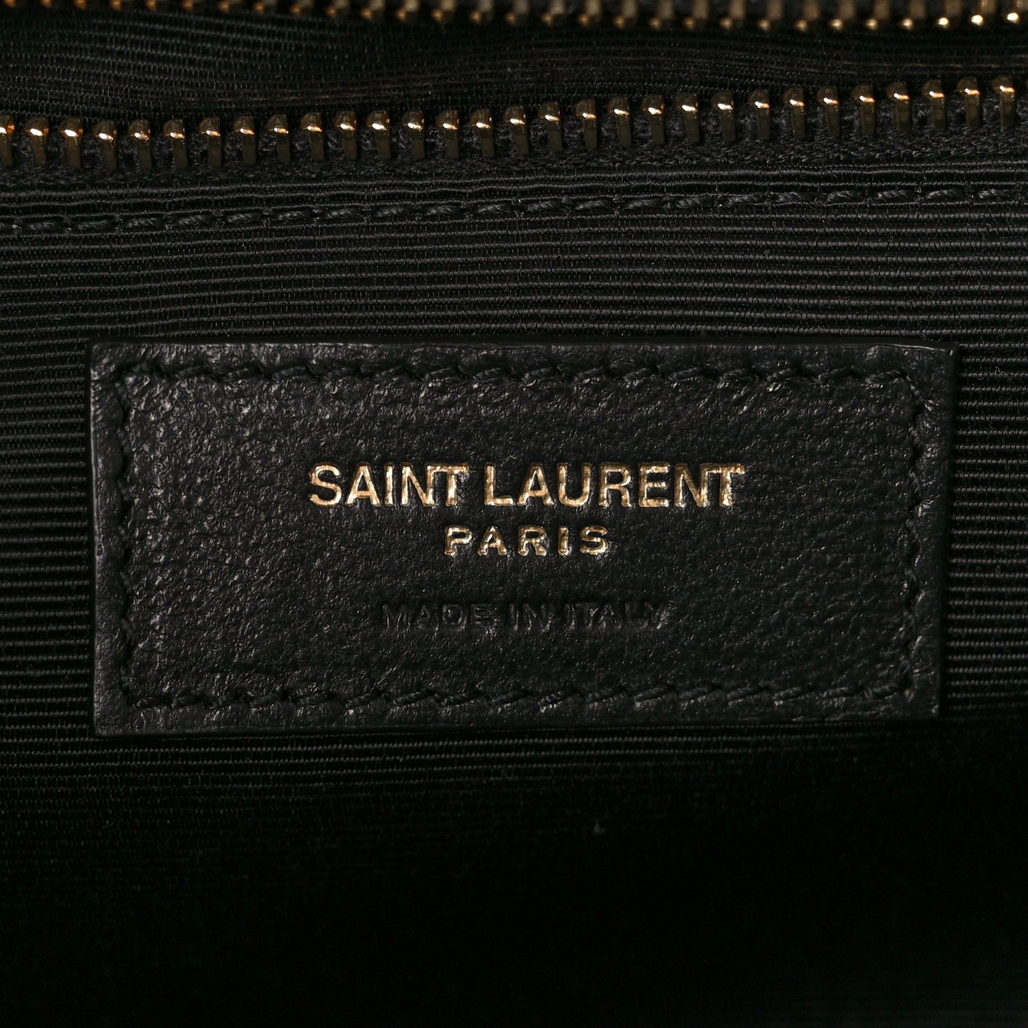 Grain De Poudre Textured Mixed Matelasse Large Triquilt Monogram Satchel Black