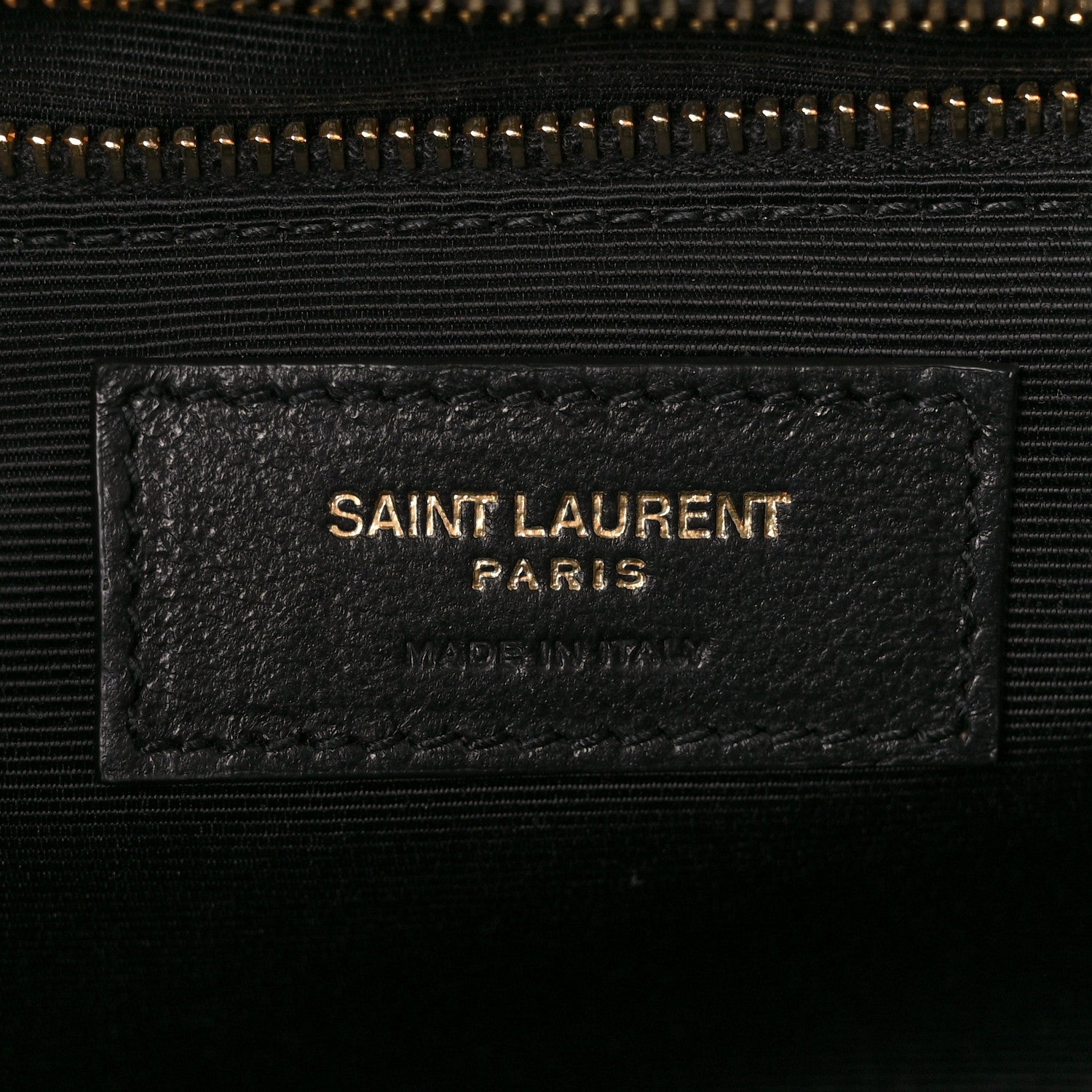 Saint Laurent Grain De Poudre Textured Mixed Matelasse Large Triquilt Monogram Satchel Black 7 of 12