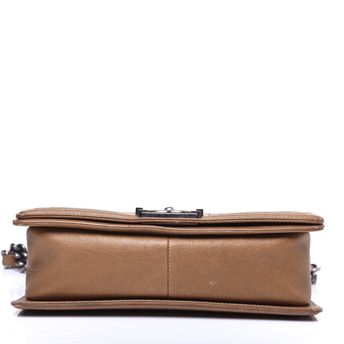 Caviar Quilted Medium Boy Flap Camel