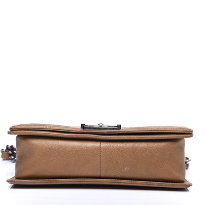 Chanel Caviar Quilted Medium Boy Flap Camel 10 of 15