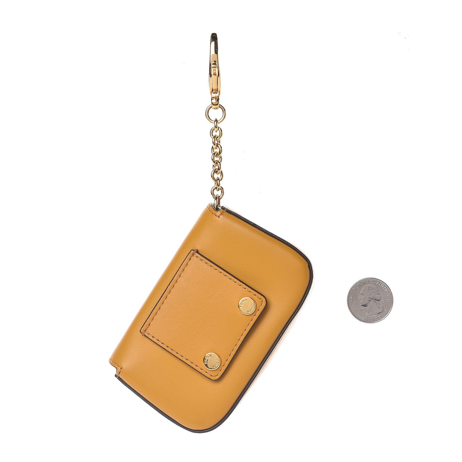 Fendi Vitello Century Opaco Nano Baguette Belt Charm Zucca 2 of 4