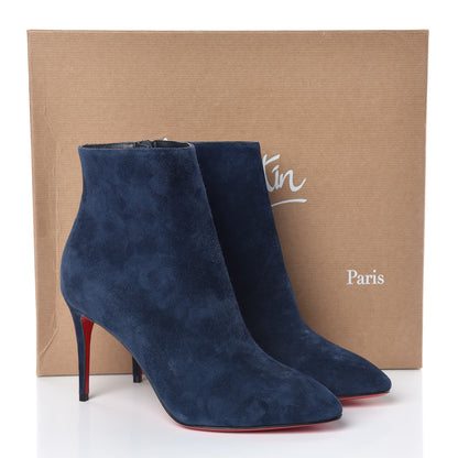 Christian Louboutin Veau Velours Eloise Booty 85 Ankle Boots 37 Bavarois 12 of 12