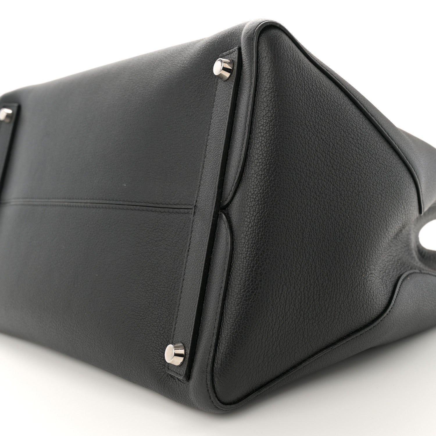 Christian Dior Supple Grained Calfskin Large Open Bar Tote Black 10 of 14