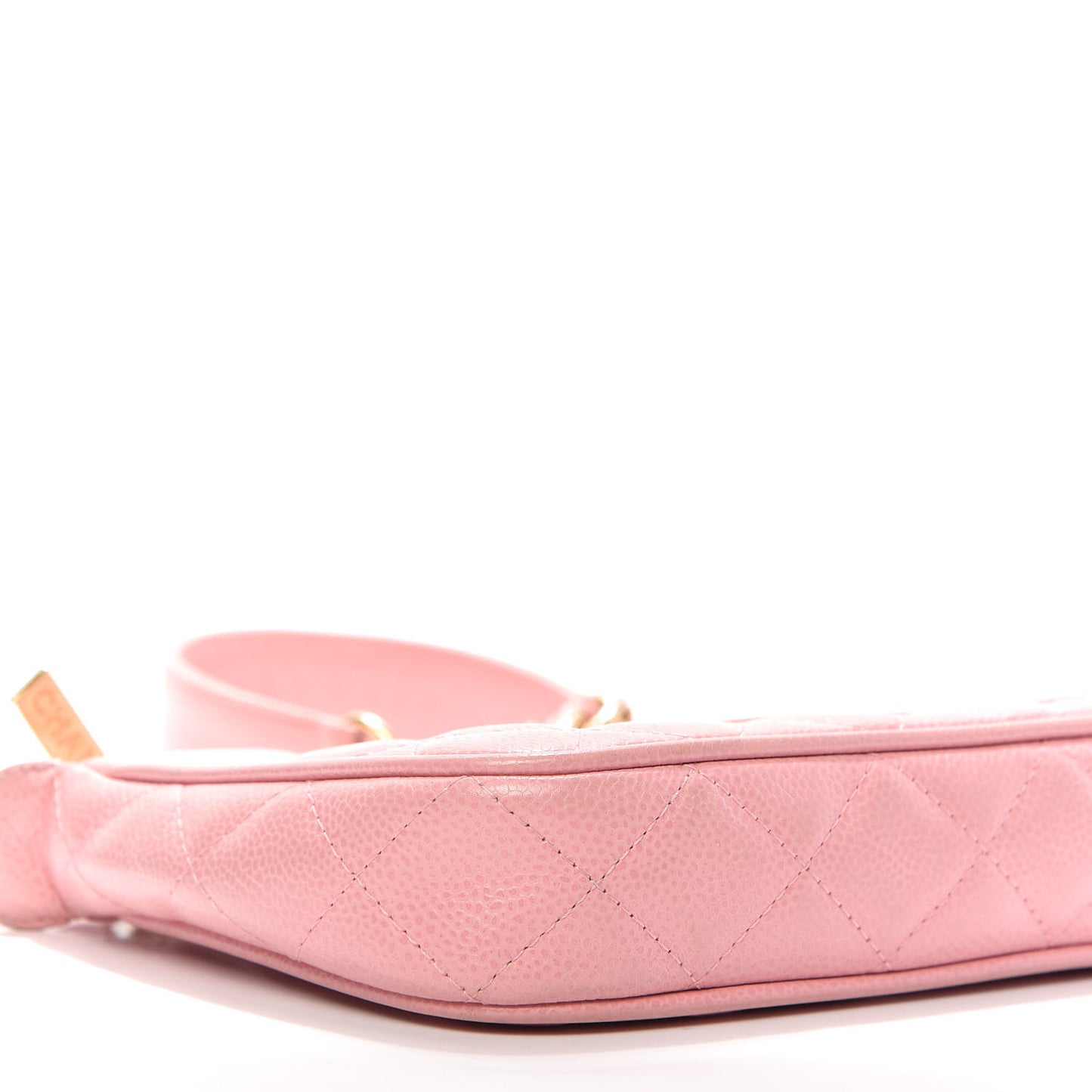 Caviar Quilted Pochette Pink