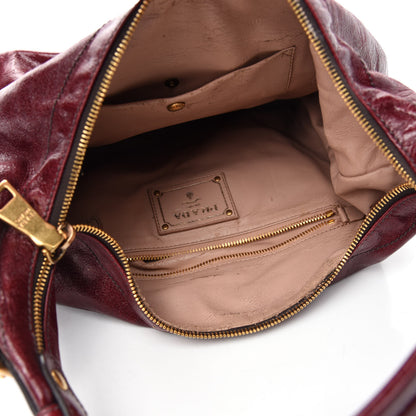 Prada Vitello Shine Hobo Amaranto 5 of 12