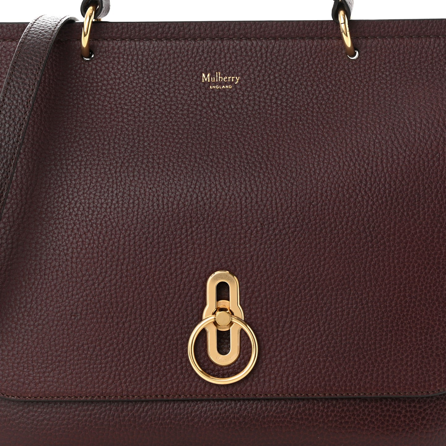 Natural Grain Leather Amberley Satchel Oxblood