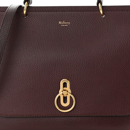 Mulberry Natural Grain Leather Amberley Satchel Oxblood 7 of 10