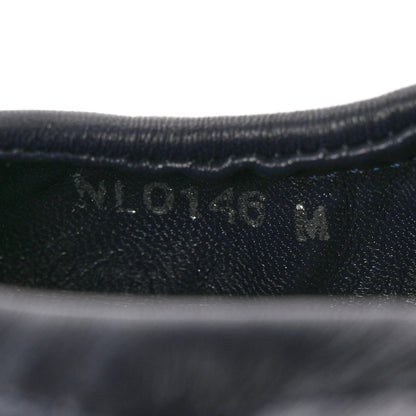Louis Vuitton Snakeskin Nappa Elba Ballet Flats 37.5 Navy 9 of 14