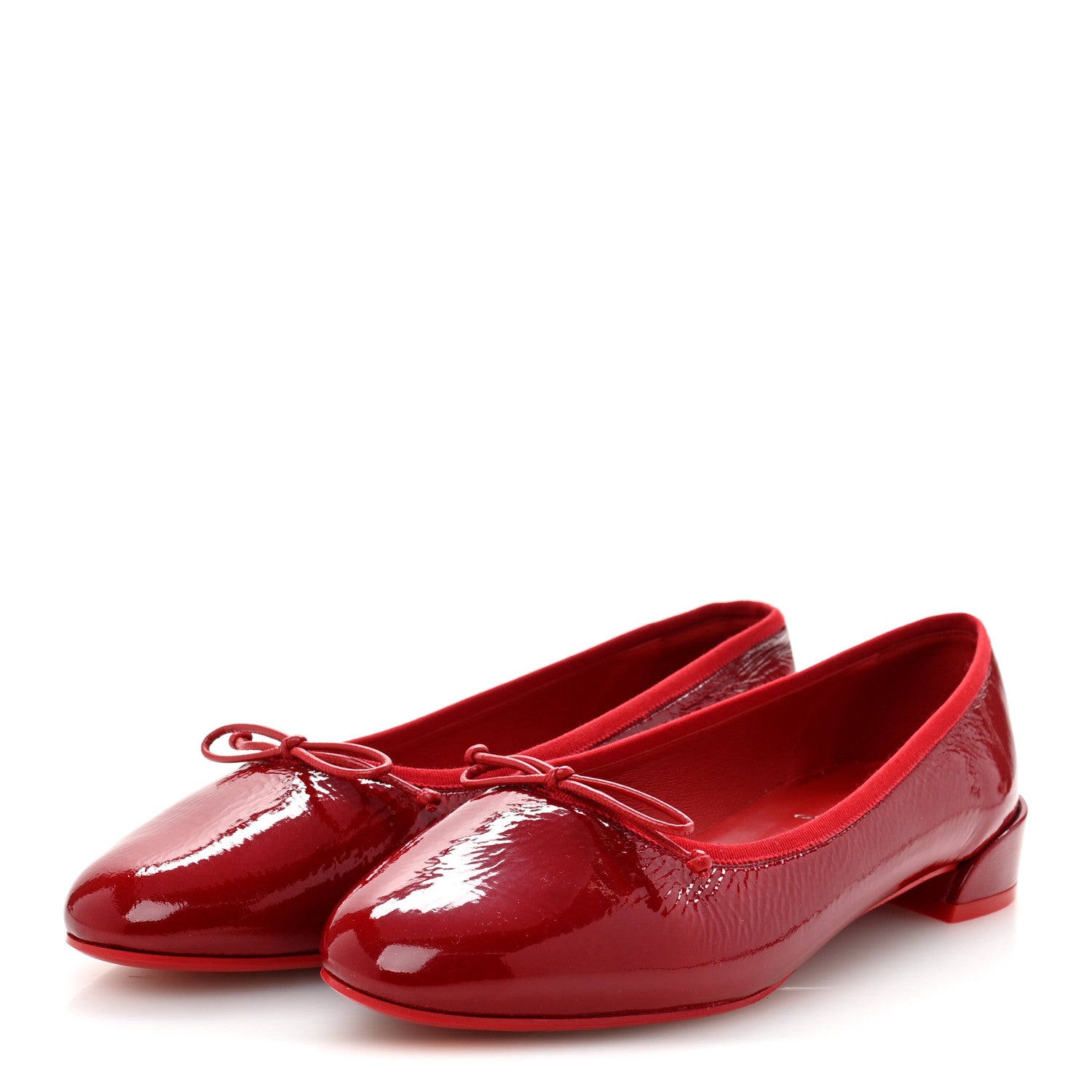 Christian Louboutin Patent Sweetie Jane Ballerina Flats 38.5 Loubi 4 of 8
