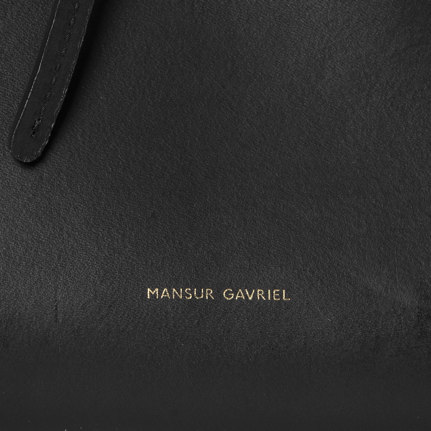 Mansur Gavriel Calfskin Sun Bag Black 7 of 13