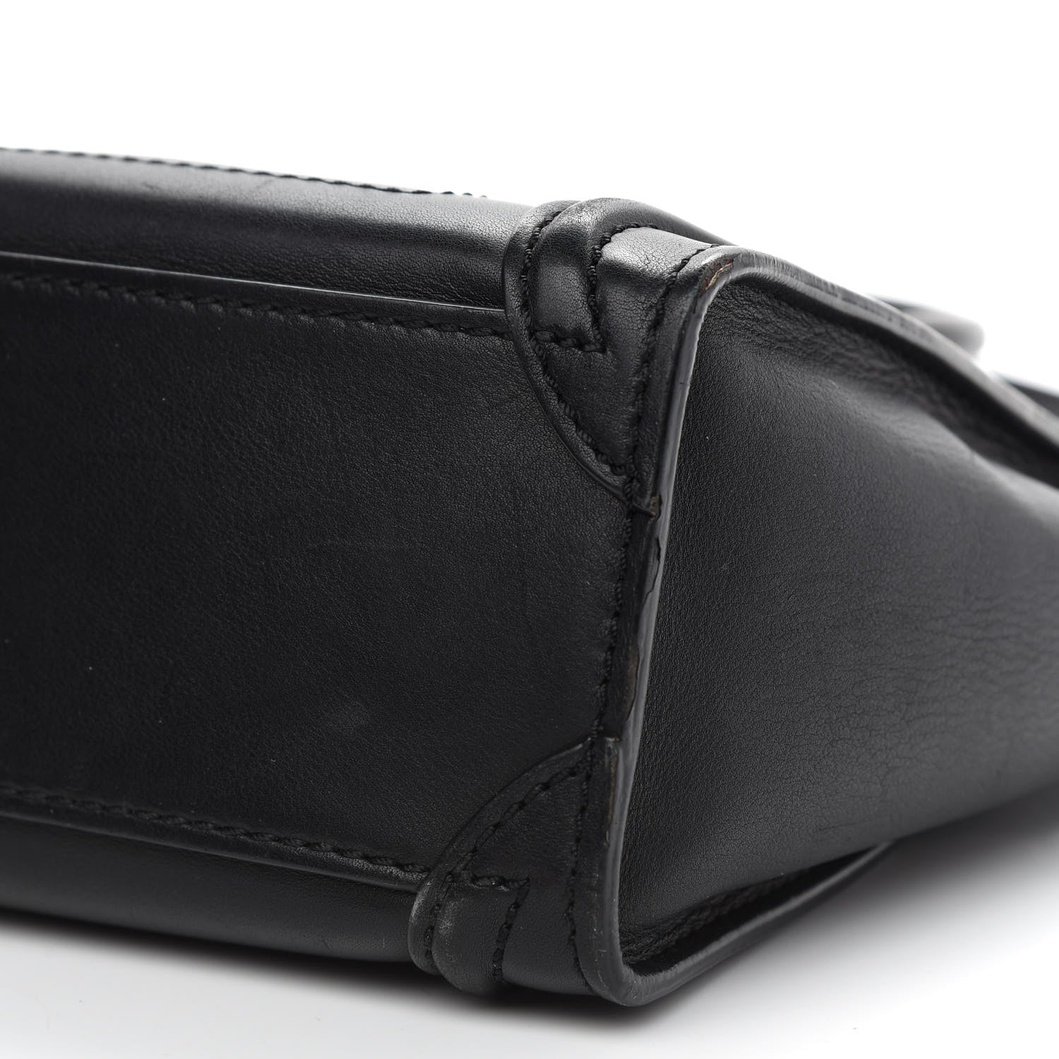 Celine Smooth Calfskin Nano Luggage Black 9 of 10