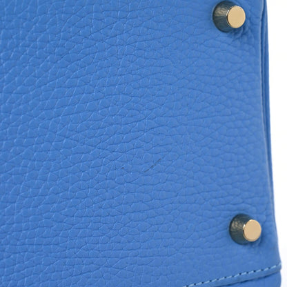 Hermes Togo Kelly Retourne 35 Bleu Paradis 9 of 12