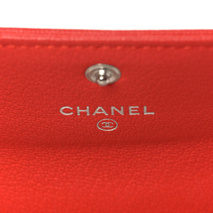 Chanel Goatskin CC Flap Card Holder Red 6 of 8