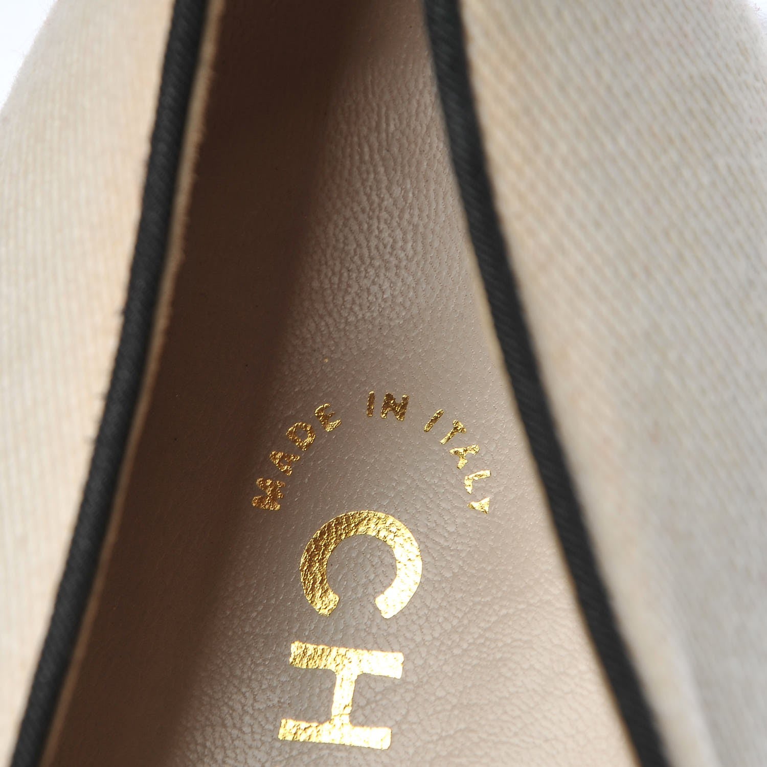 Chanel Twill Grosgrain CC Cap Toe Ballerina Flats 36.5 White Black 6 of 17