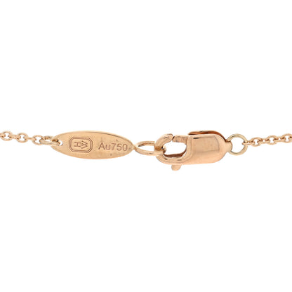 Harry Winston 18K Rose Gold Diamond HW Logo Pendant Necklace 4 of 5