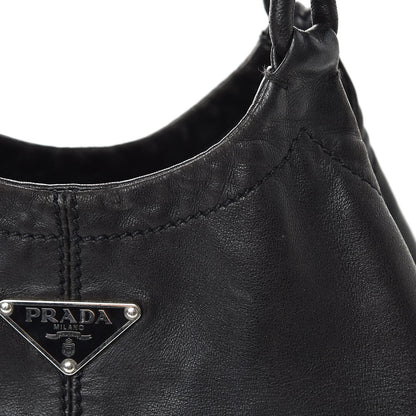Prada Glace Calfskin Shoulder Bag Black 11 of 14