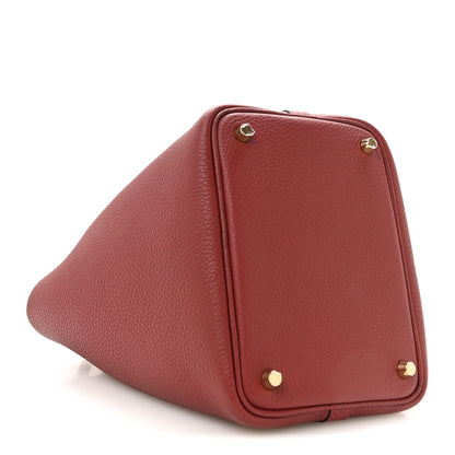 Hermes Taurillon Clemence Picotin Lock 18 PM Rouge H 4 of 13