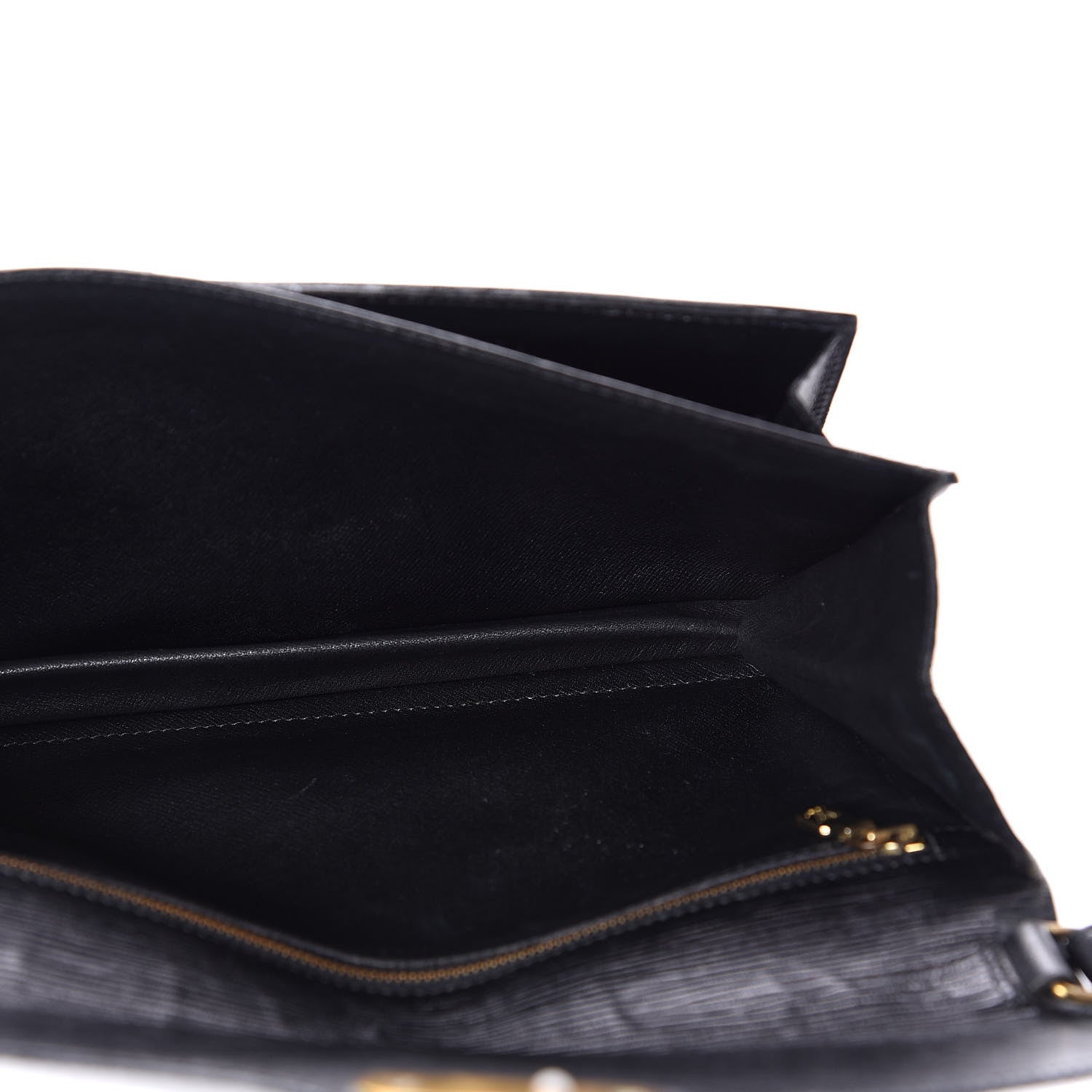 Louis Vuitton Epi Pochette Sellier Dragonne Clutch Black 4 of 11