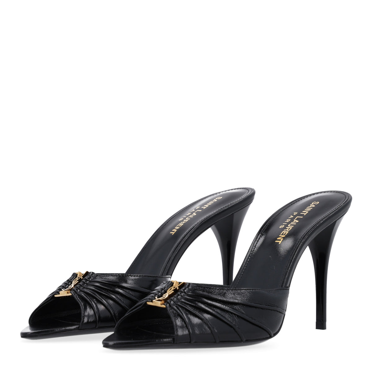 Nappa Sugar Babylone 90 Mules 38 Black