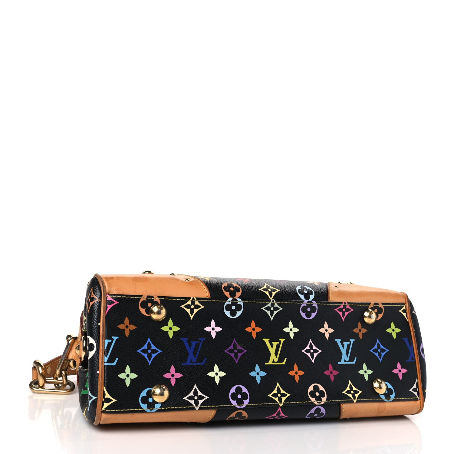 Louis Vuitton Monogram Multicolor Beverly MM Black 4 of 10