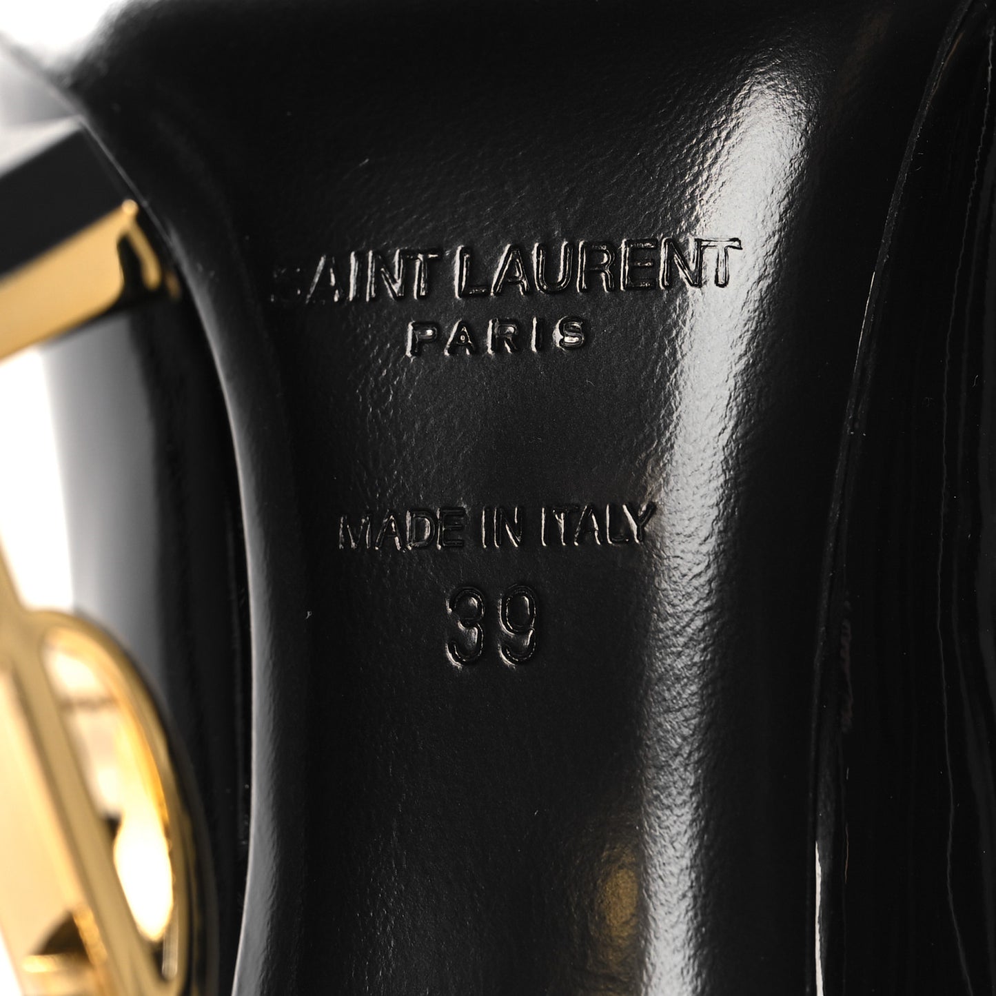 Patent Opyum 110 Pumps 39 Black Gold