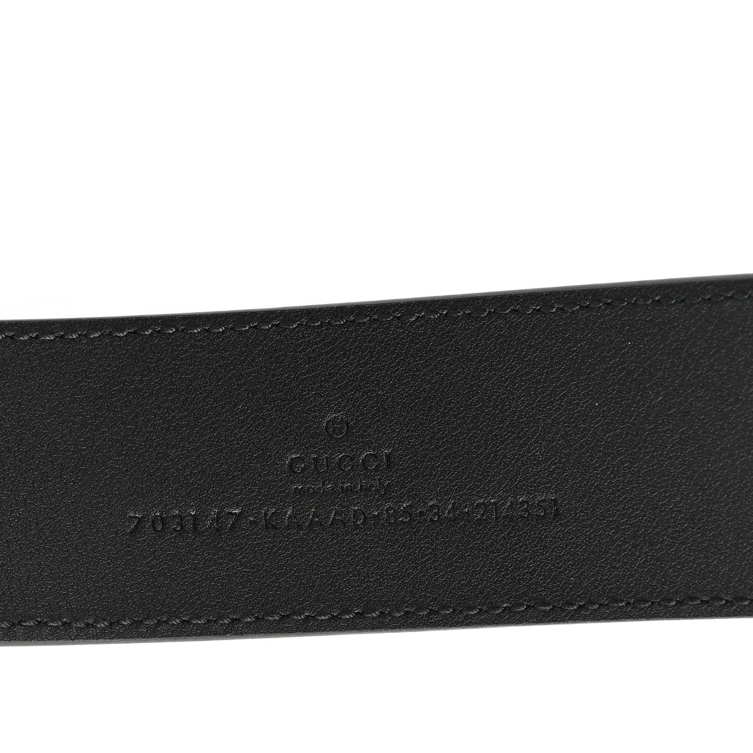 Gucci GG Supreme Monogram Blondie 40mm Belt 85 34 Black 3 of 4