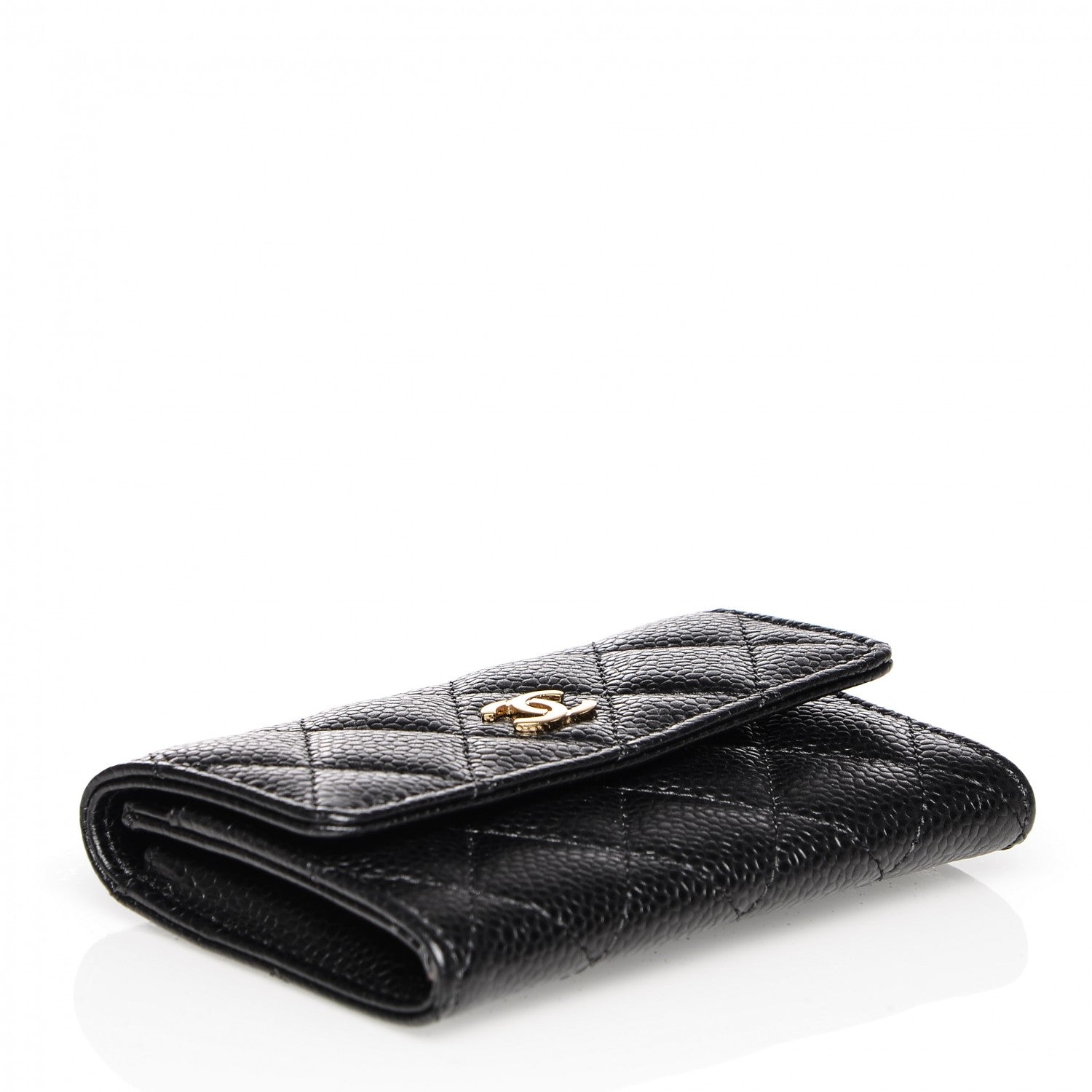 Chanel Caviar Quilted Flap Card Holder Black 4 of 8