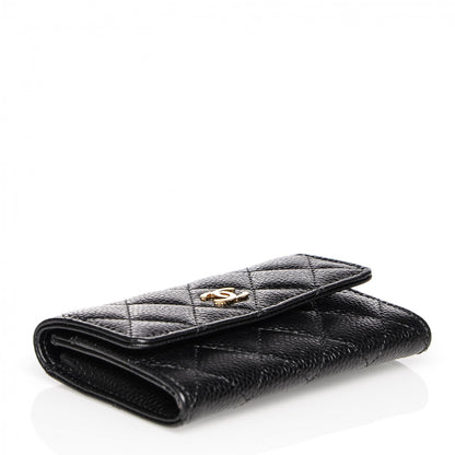 Chanel Caviar Quilted Flap Card Holder Black 4 of 8