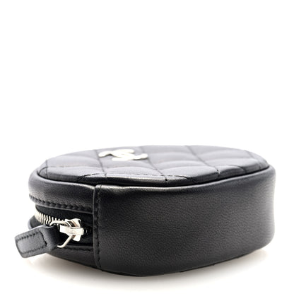 Chanel Lambskin Quilted Zip Around Classic Coin Purse Black 4 of 8