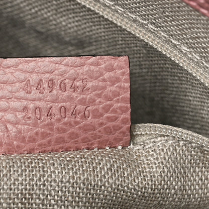 Gucci Calfskin Bamboo Tassel Top Handle Tote Soft Pink 7 of 9