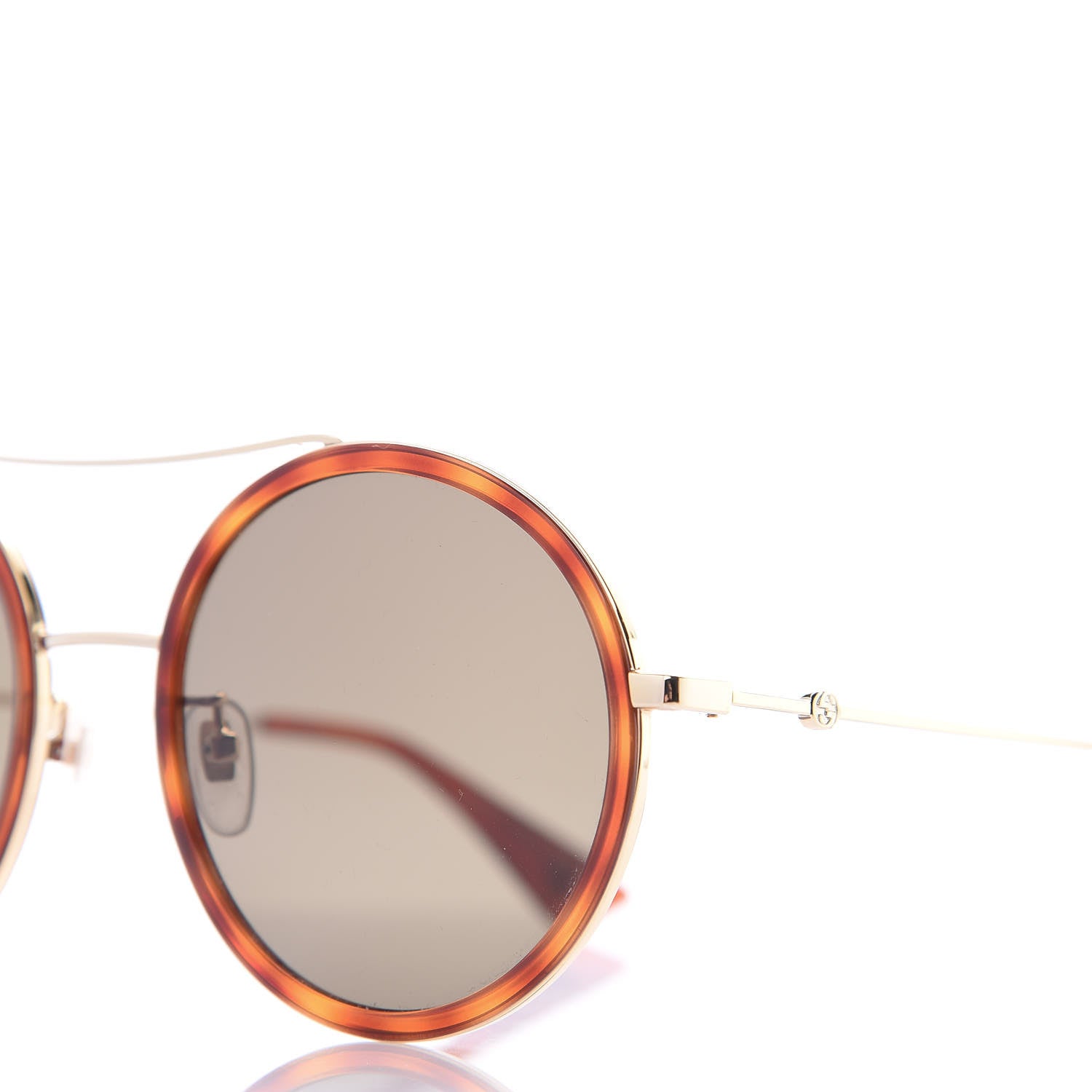 Gucci Round Sunglasses GG0061S Tortoise 6 of 7
