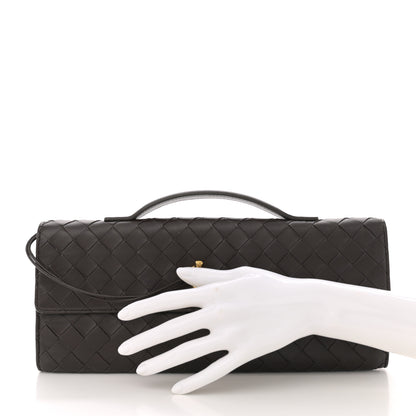 Bottega Veneta Nappa Intrecciato Long Andiamo Top Handle Clutch Fondant 2 of 13