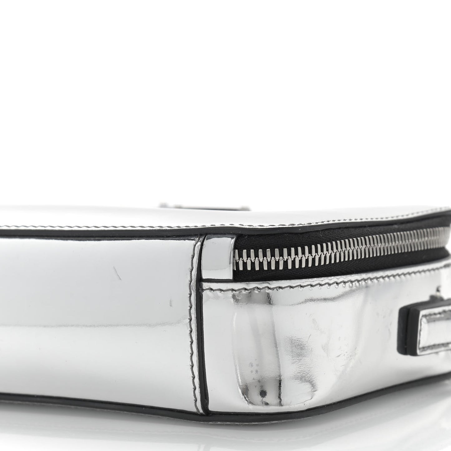 Spazzolato Small Brique Crossbody Bag Argento