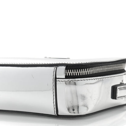 Prada Spazzolato Small Brique Crossbody Bag Argento 10 of 12