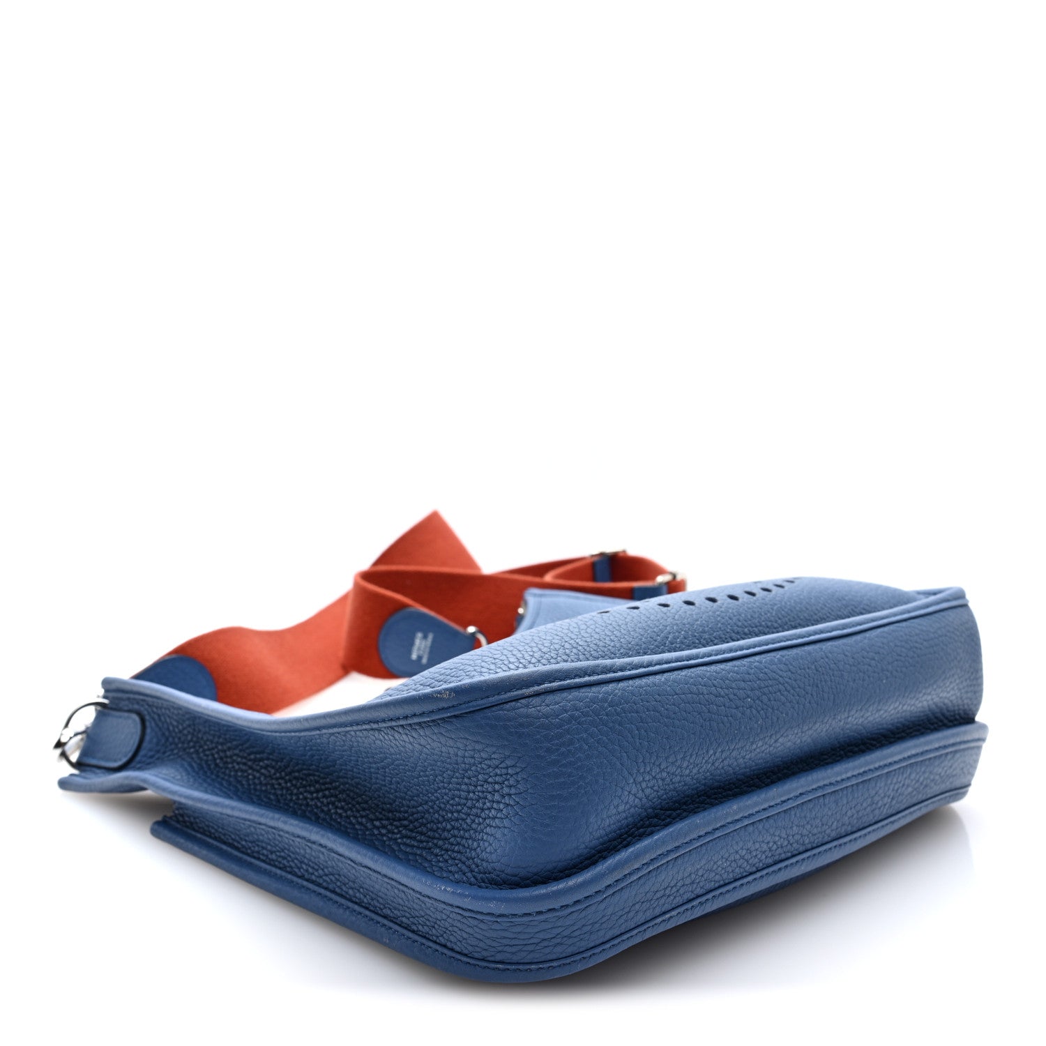Hermes Taurillon Clemence Evelyne III PM Bleu Agate Cuivre 4 of 10